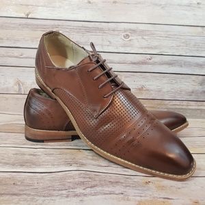 Antonio Cerelli Cognac Tie Dress Shoe 13